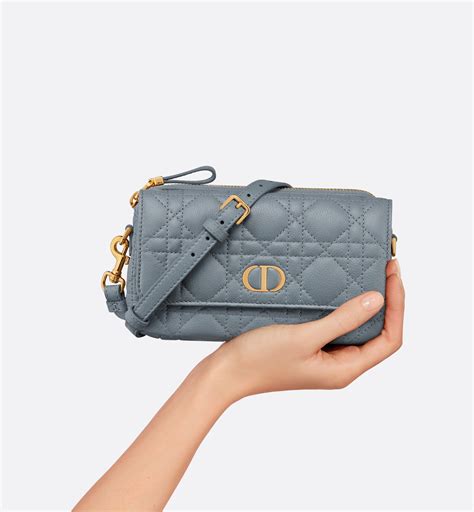 dior caro grey|dior caro pouch with chain.